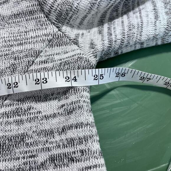 Anthropologie Saturday/Sunday Gray Spacedye Oversized Turtle Neck Sweater Large - Picture 4 of 8